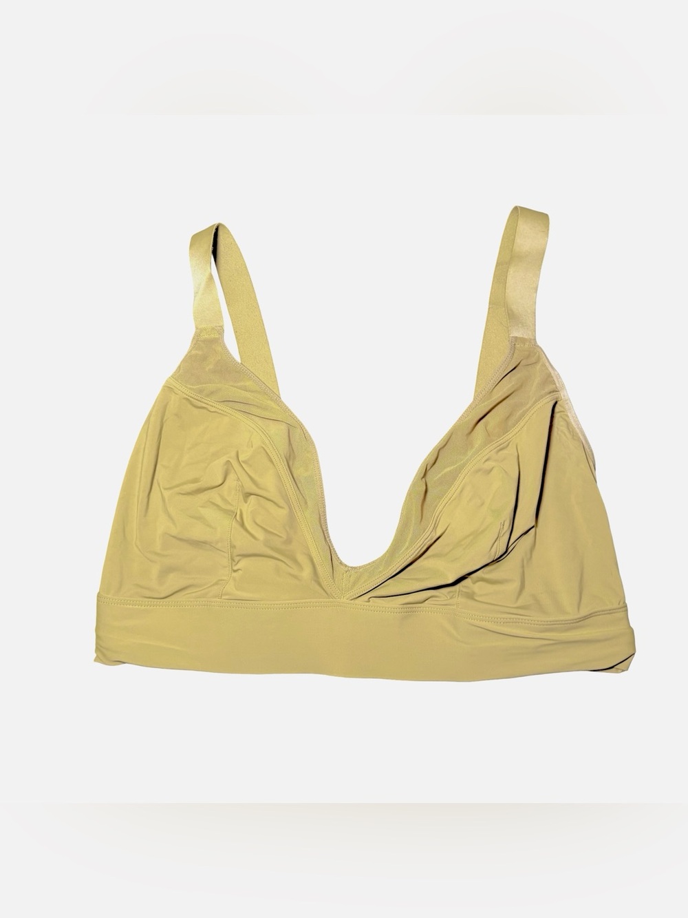 Parade Dream Mesh Plunge Bralette 2 Olive Green Wireless Adjustable